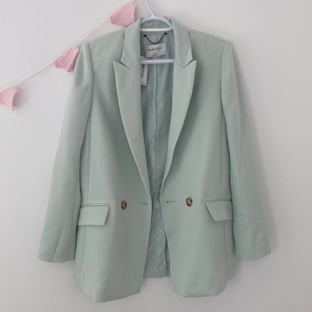Babaton mint blazer